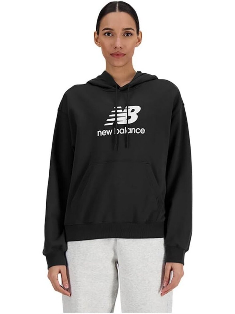 Cozy Women's Fleece Logo Hoodie - Sporty Essentials for Active Lifestyle